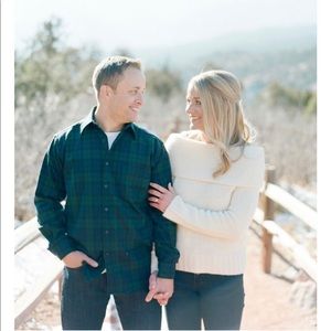 SOLD! Cream Off The Shoulder Anthro Sweater